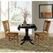 International Concepts 42 in. Dual Drop Leaf Table with 2 Splat Back Dining Chairs - 3 Piece Dining Set K46-42DP-C59-10P - alternate 5